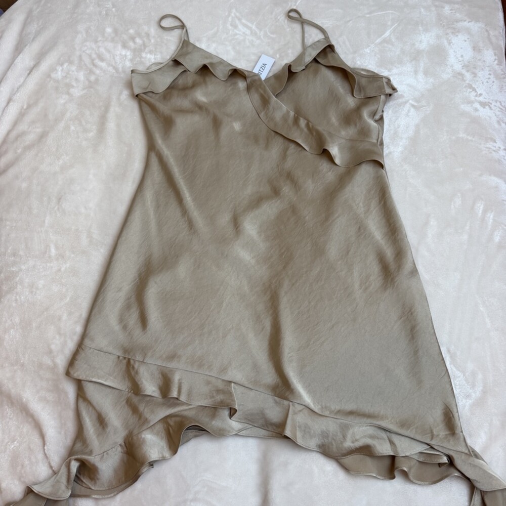 Aritzia Wilfred Botanical Satin Dress Size L